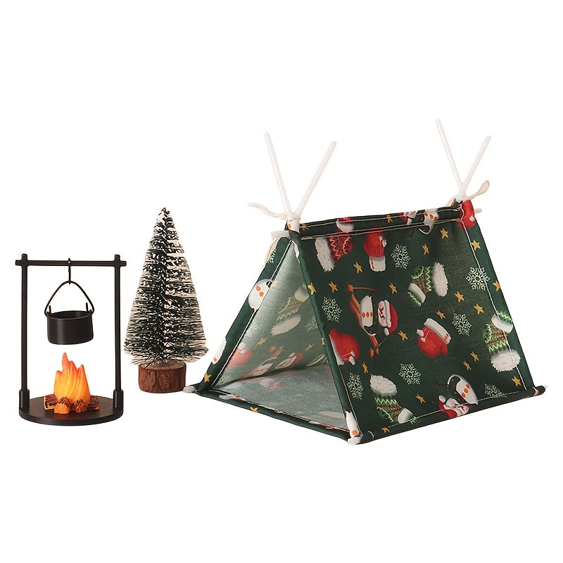 Trendbay Mini Christmas Camping Tent Accessory Set of 3