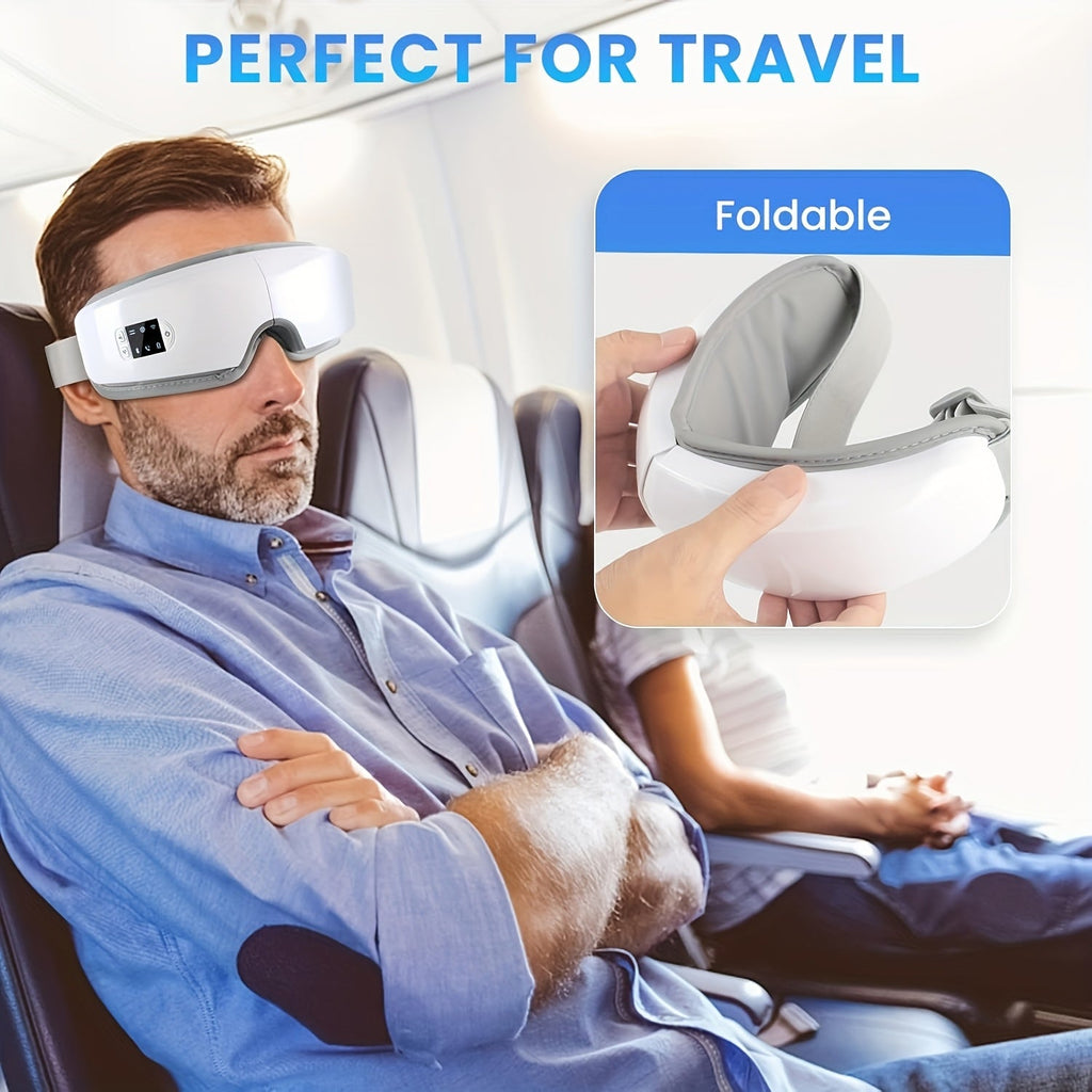 Trendbay 4D Smart Eye & Face Massager – Heating, Vibration & Music Relaxation Device