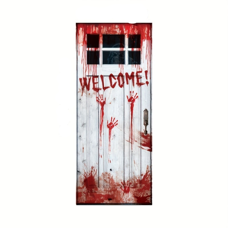 Trendbay 182 × 72CM Halloween Door Sticker Bloody Hand “Welcome”