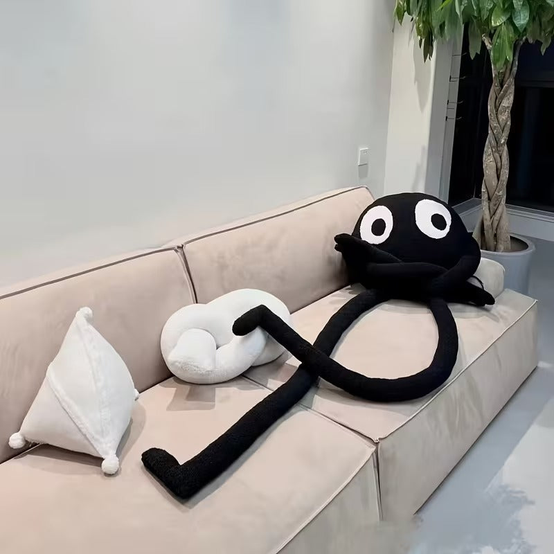 Trendbay 32-Inch Tall Black Coal Ball Plush Doll Cushion