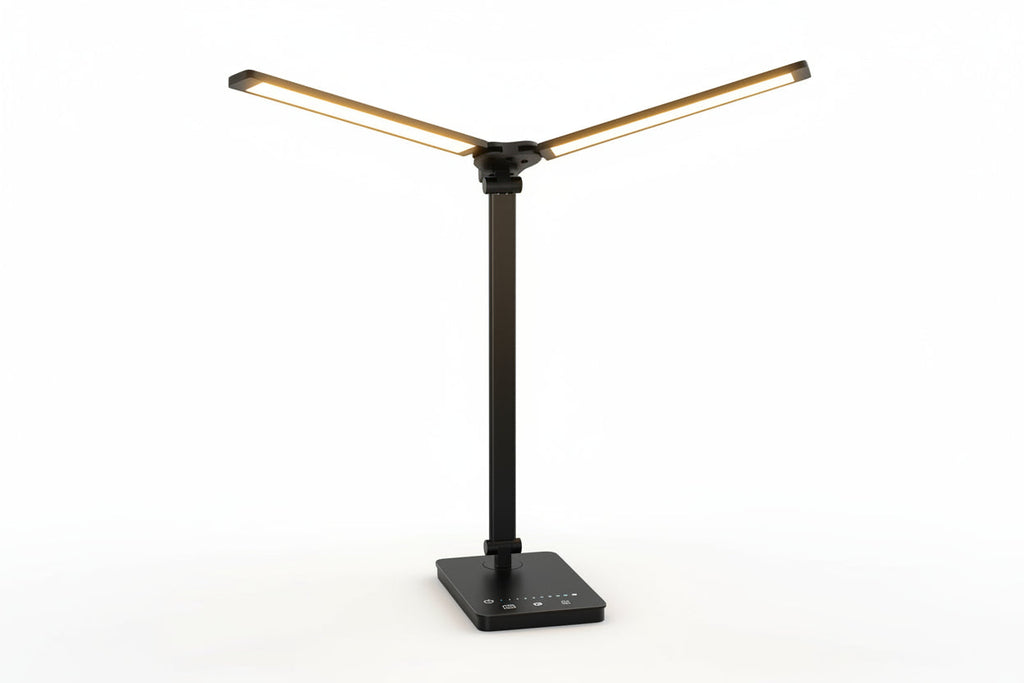 Trendbay Double Head LED Desk Lamp – 50 Modes, Touch Control & Smart Memory