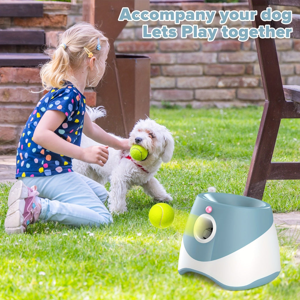 Trendbay Automatic Dog Ball Launcher – Rechargeable Pet Toy with 3 Distance Settings