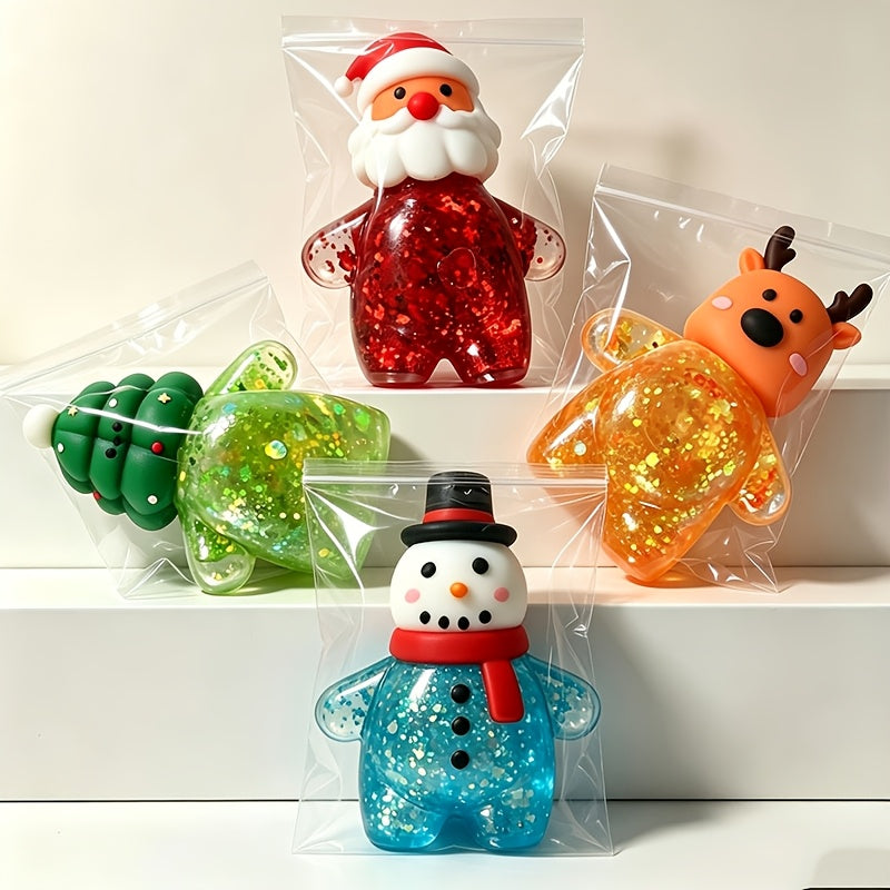 Trendbay 4-Piece Christmas Squishy Toy Set