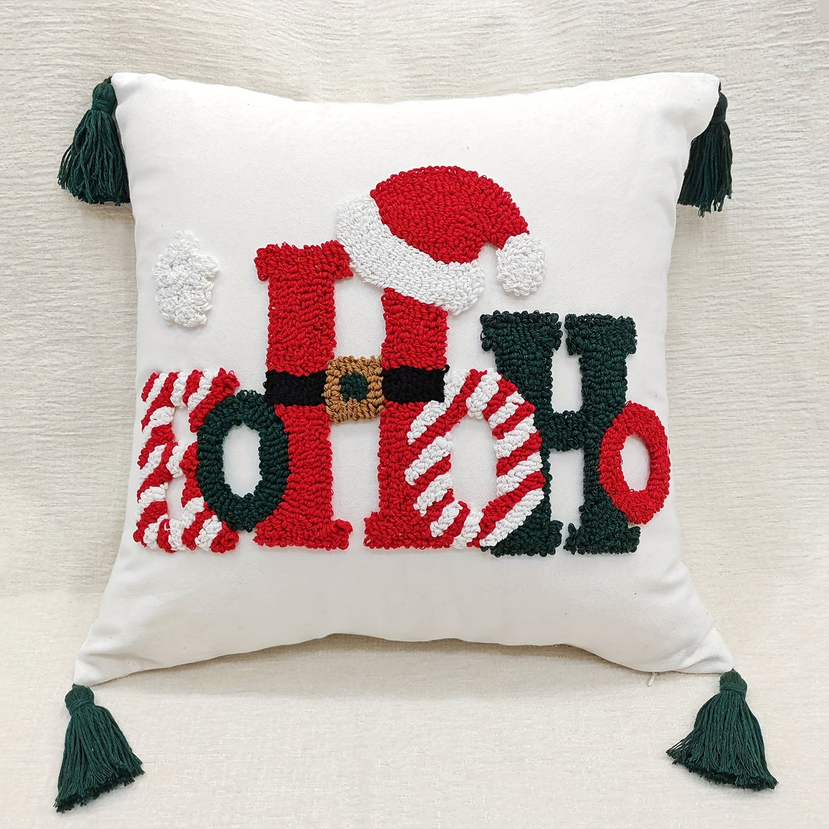 Trendbay Christmas HOHOHO Embroidered Cushion Cover