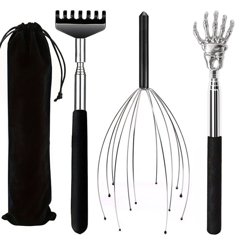 Trendbay 12-Claw Scalp Massager with Extendable Back Scratcher
