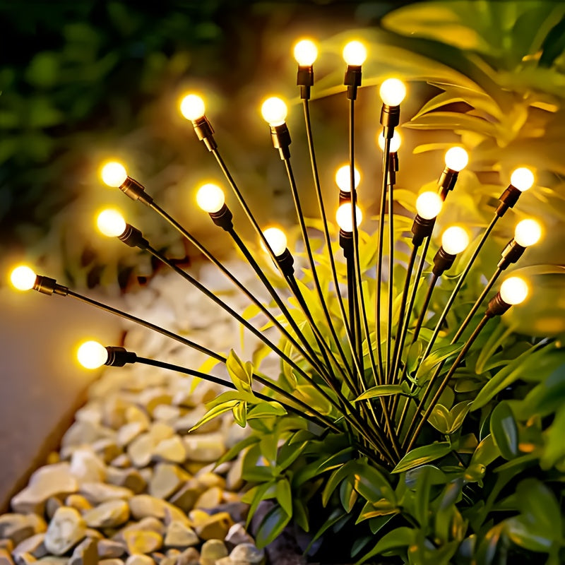 Trendbay 6-Head Warm White Solar Firefly Garden Light – 73cm