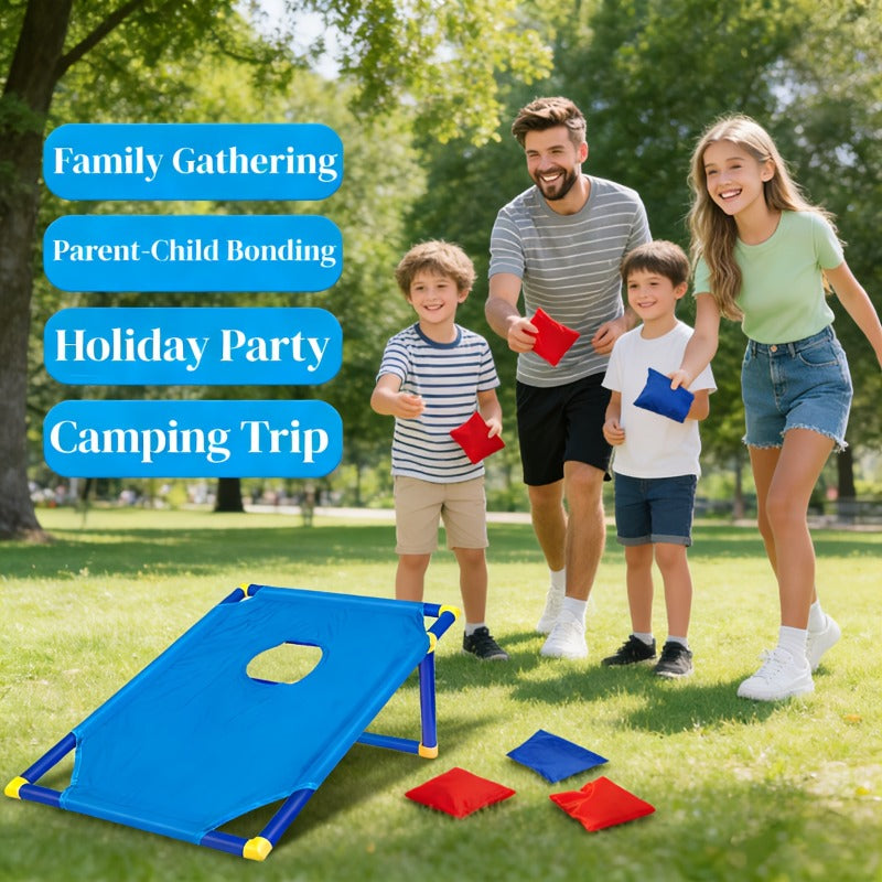 Trendbay 7pcs Kids Bean Bag Toss Game Set with Target Board & 6 Throwing Bags
