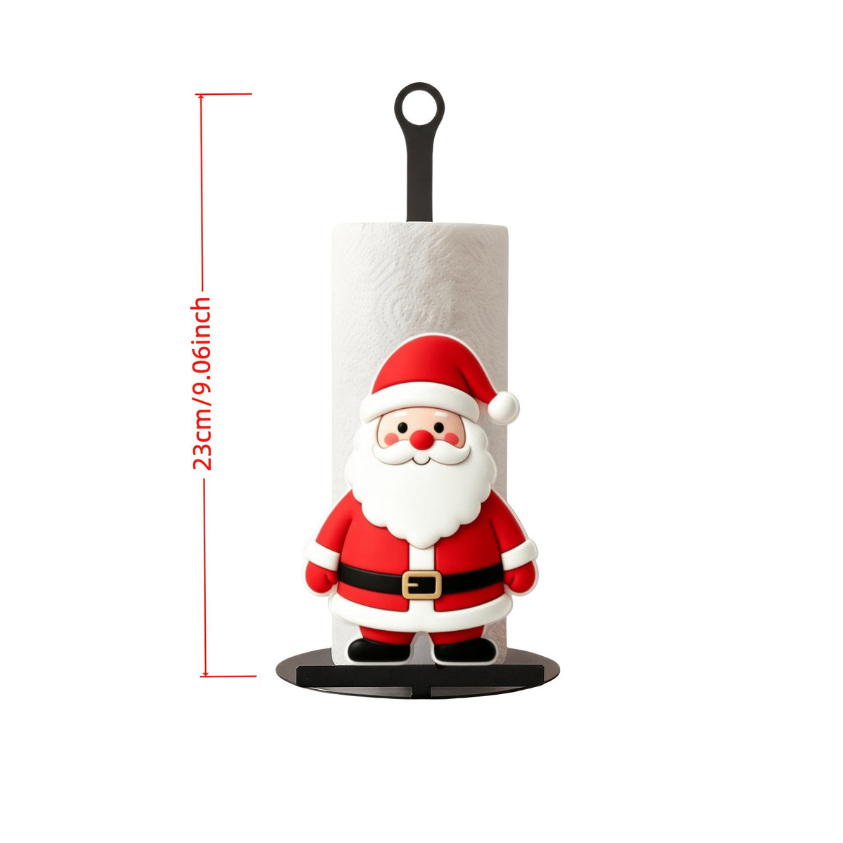 Trendbay 23cm Christmas Paper Towel Holder Vertical Santa Claus