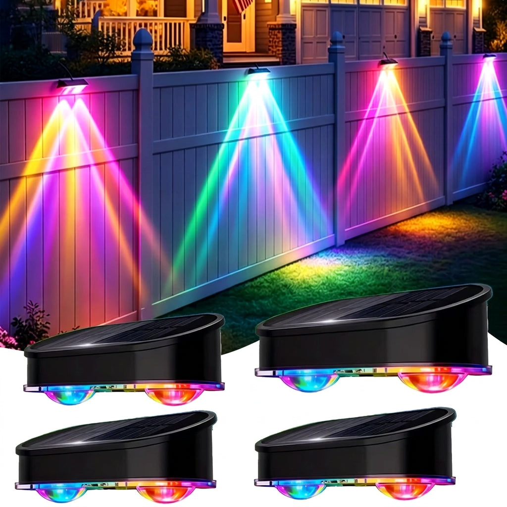 Trendbay 4 Pack Outdoor Solar Wall Lights IP44 Rated Fence