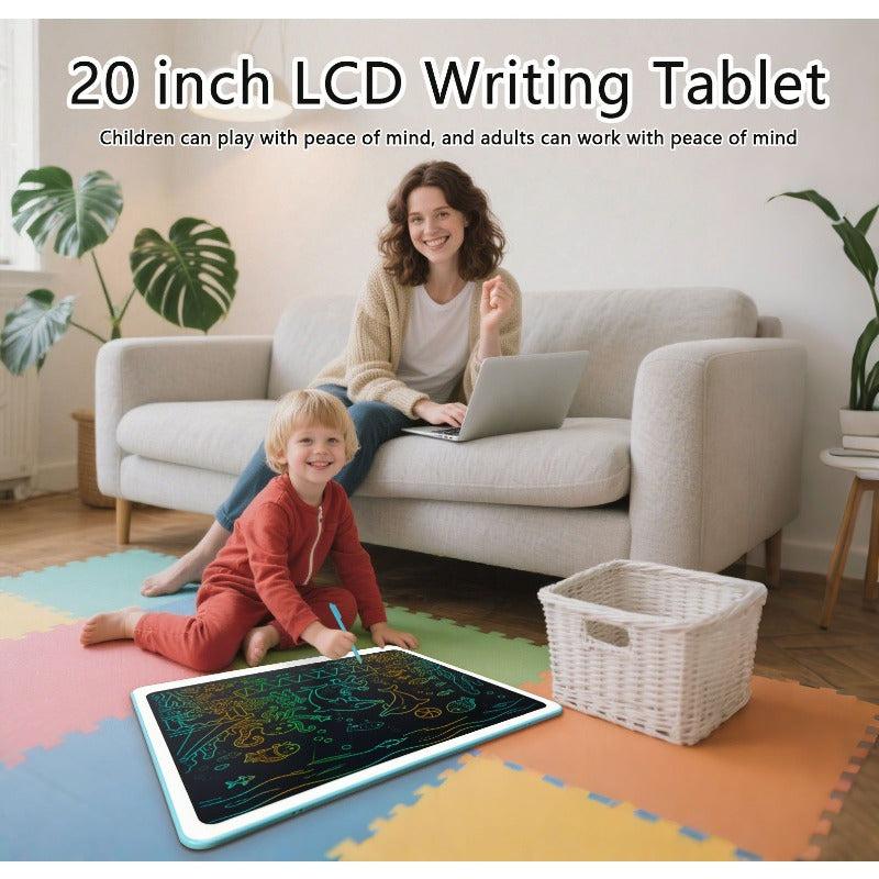 Trendbay 20-Inch LCD Writing Tablet – Rechargeable Kids Drawing Board & Learning Easel
