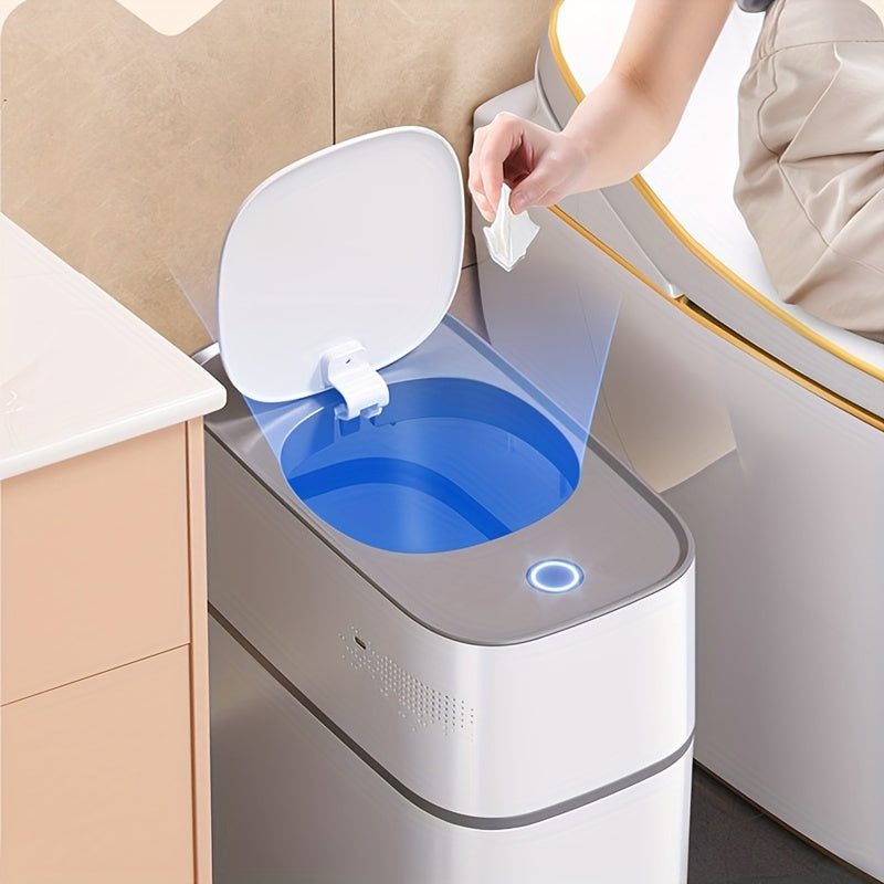 Trendbay 15L Smart Touchless Trash Can – Automatic Sensor Bin with Lid