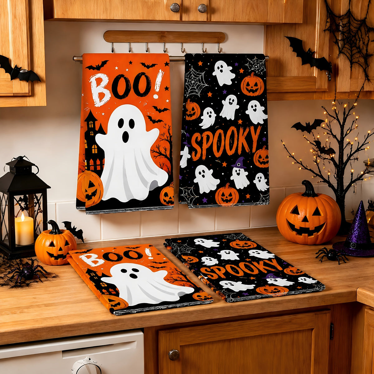 Trendbay 2-Piece Halloween Kitchen Towels 40X48CM