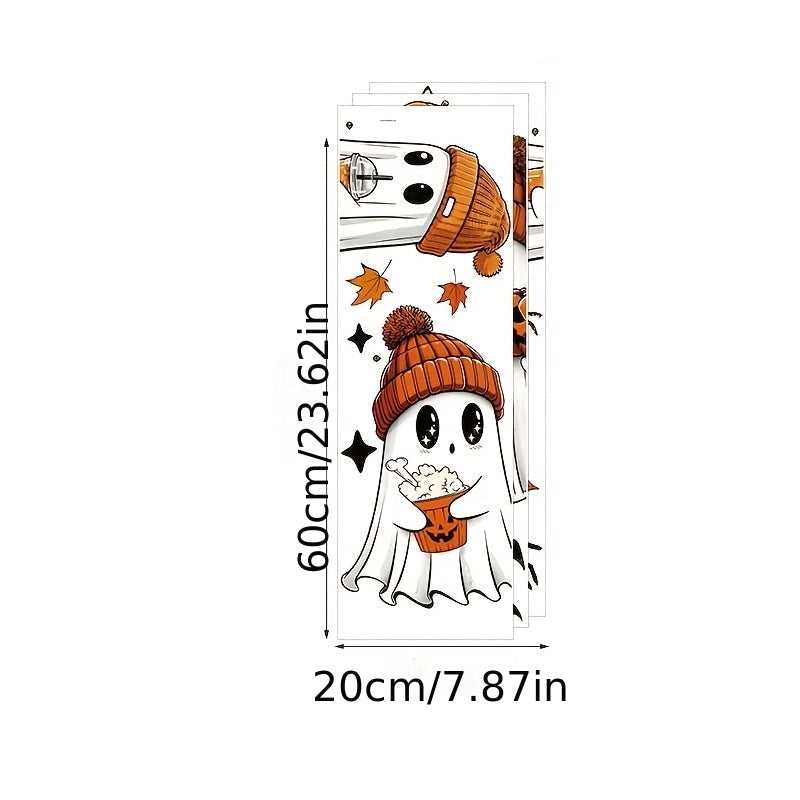 Trendbay 3-Piece Autumn Halloween Window Stickers of Cute Ghost