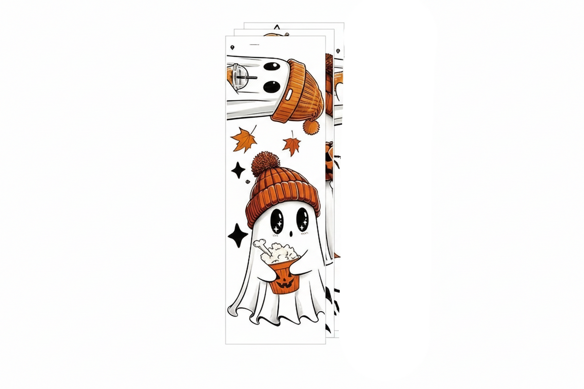Trendbay 3-Piece Autumn Halloween Window Stickers of Cute Ghost