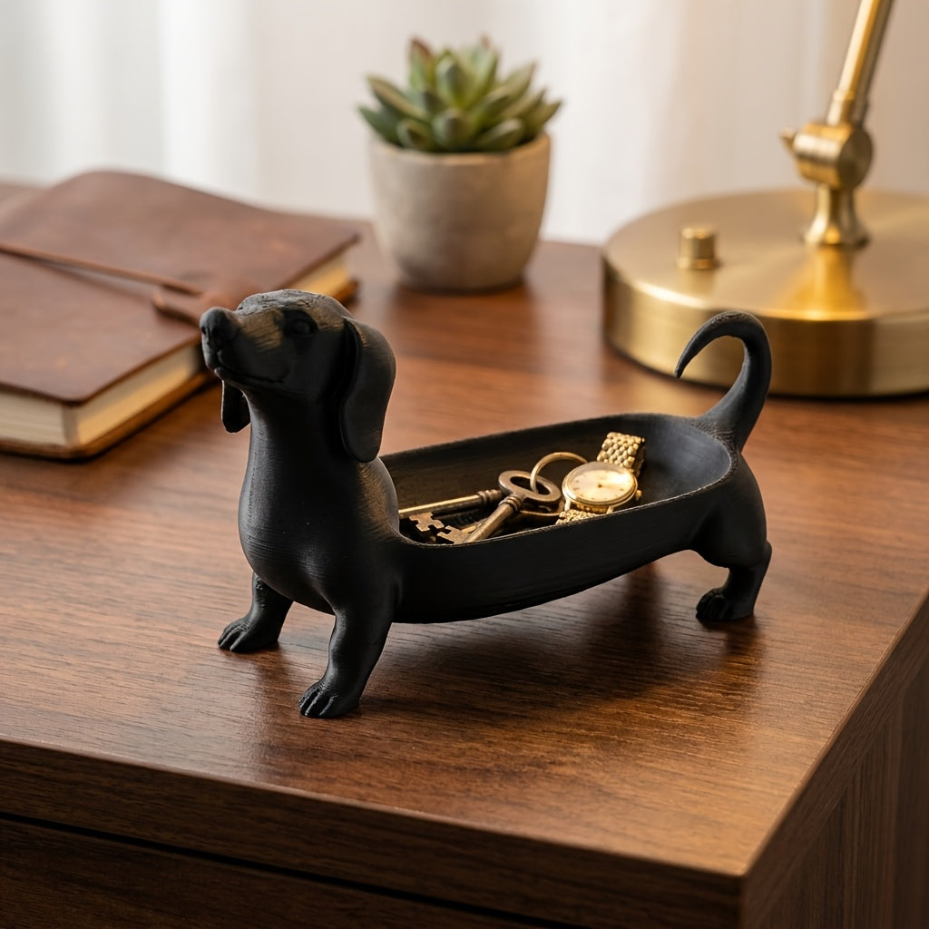 Trendbay 3D Dachshund Jewelry and Key Tray