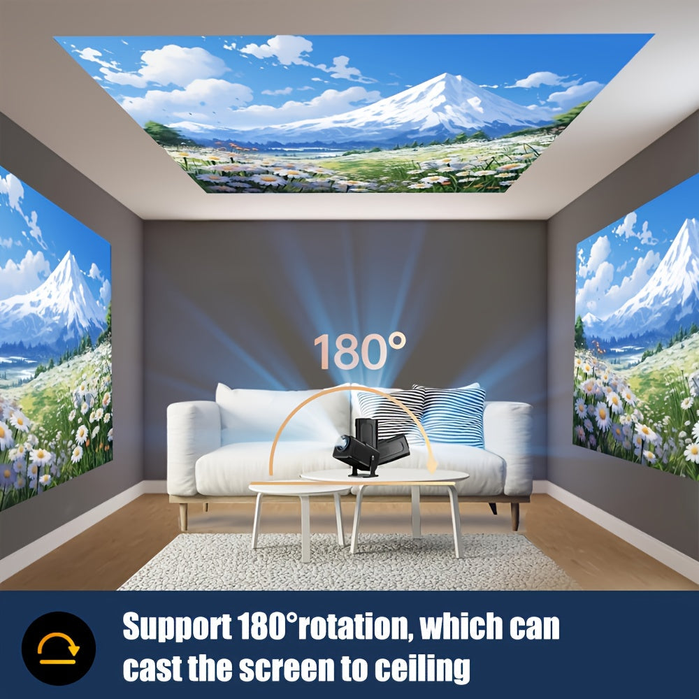 Trendbay HY320 Mini Smart Projector – Native 1080P, WiFi 6 & Android 11 Portable Projector