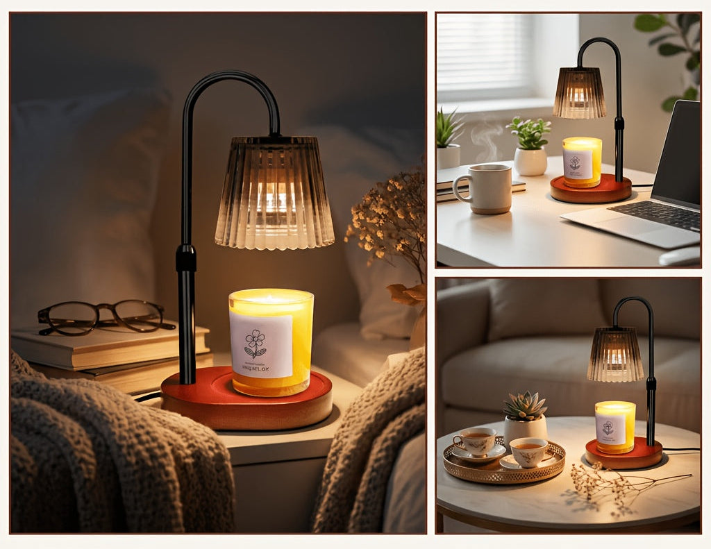 Trendbay Candle Warmer Lamp with Timer & Dimmable Light
