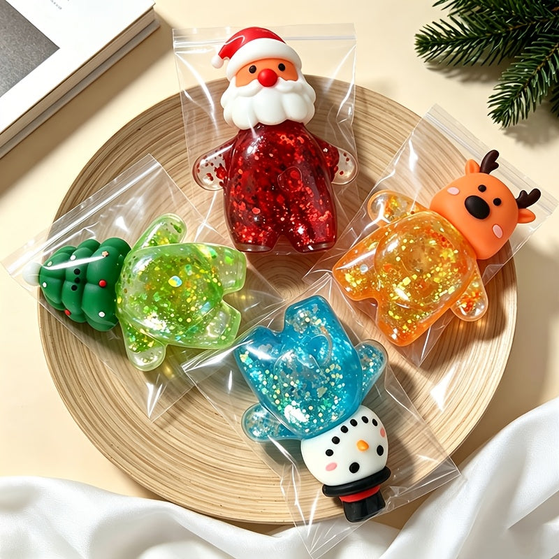 Trendbay 4-Piece Christmas Squishy Toy Set