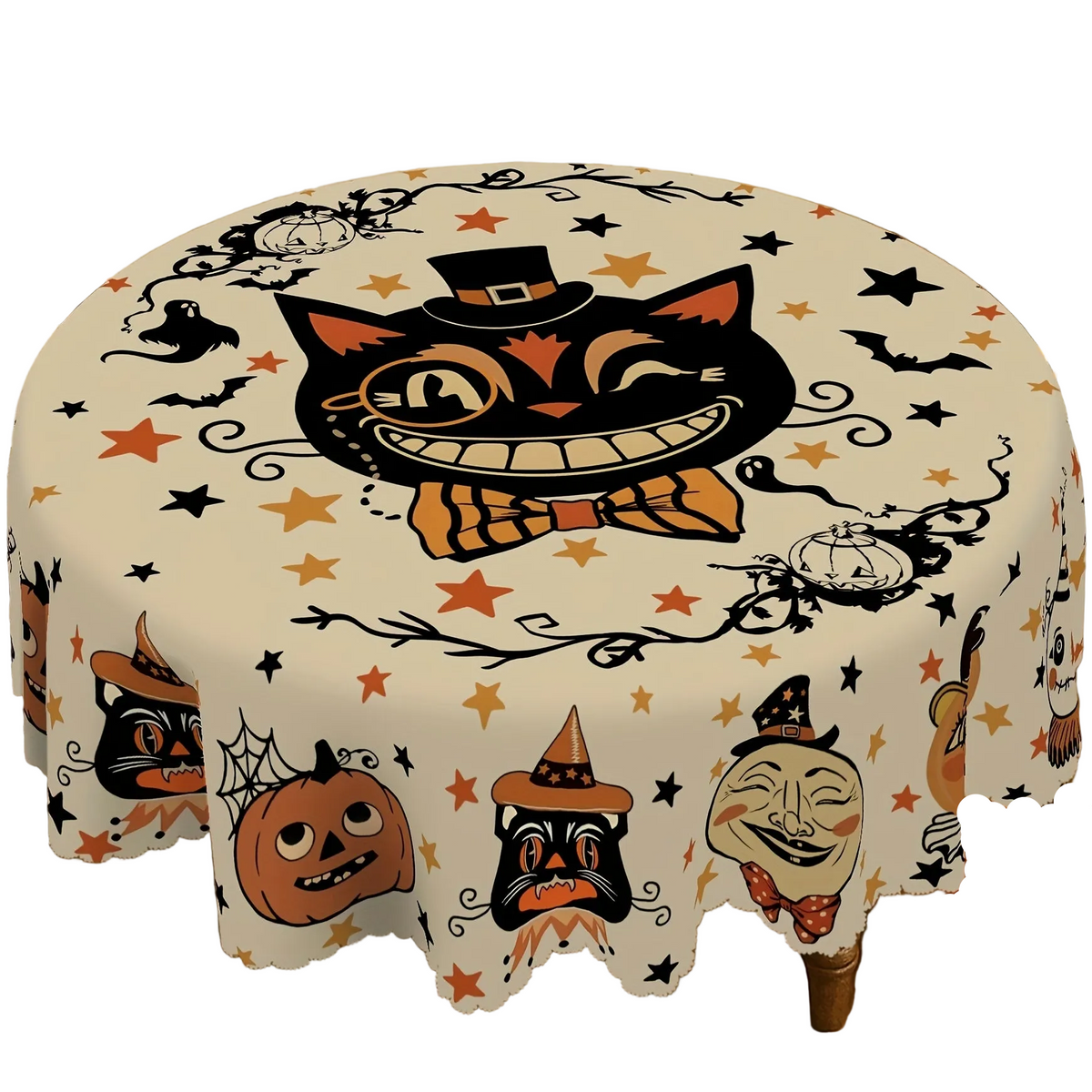Trendbay Halloween Tablecloth 60 × 120 in / 152 × 305 cm Polyester Rectangular