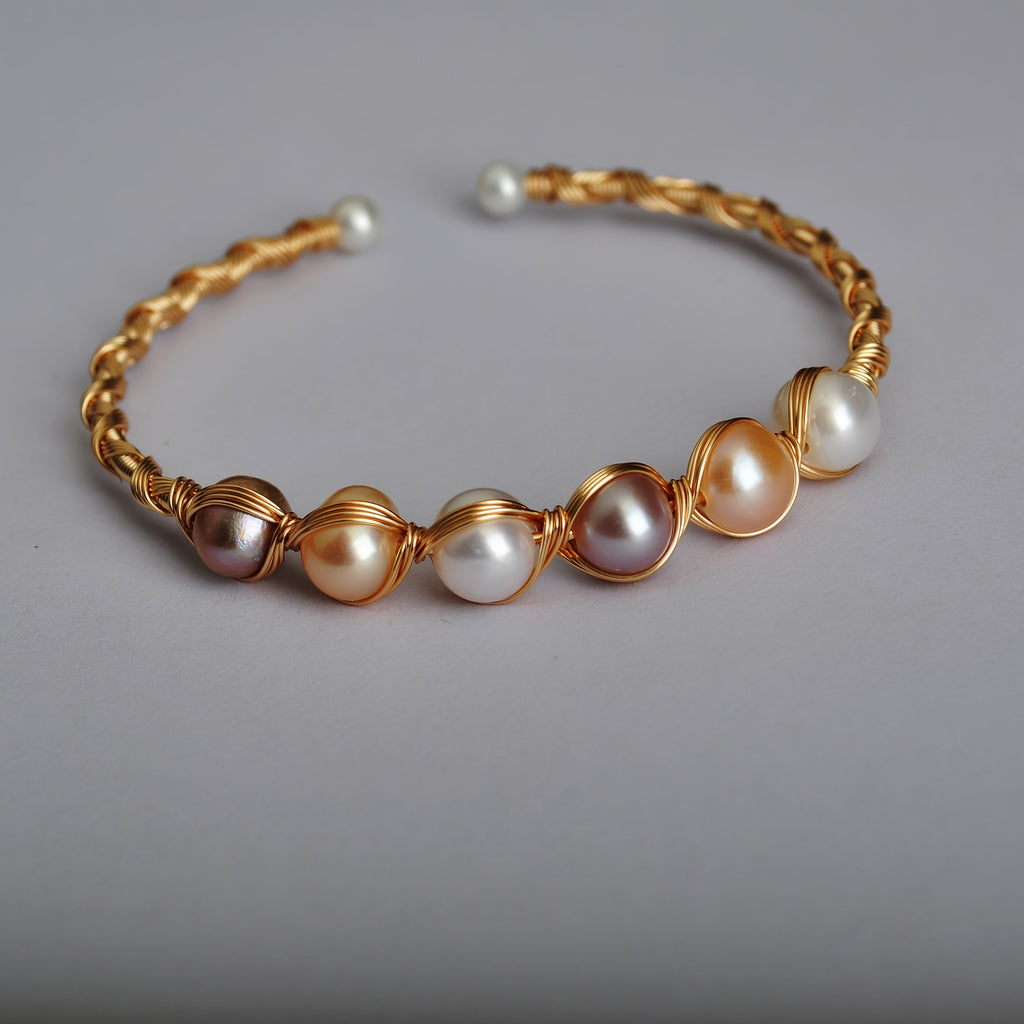 Trendbay Elegant Pearl-Inlaid Bracelet for Women – Classic Fashion Jewelry Gift