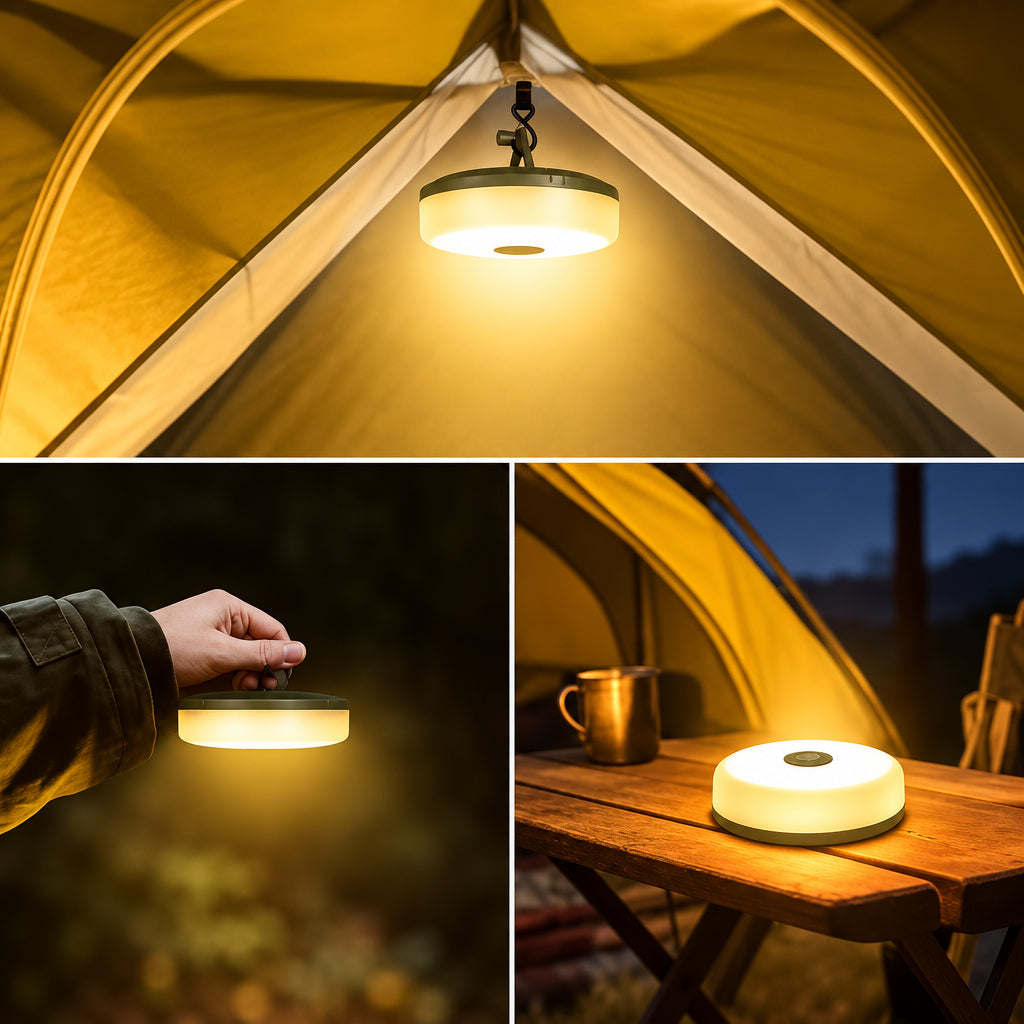 Trendbay 1-Pack USB Rechargeable Camping String Lights Warm Light