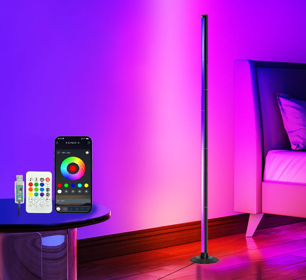 Trendbay Smart RGBIC LED Floor Lamp – App & Remote Control Mood Ambient Light
