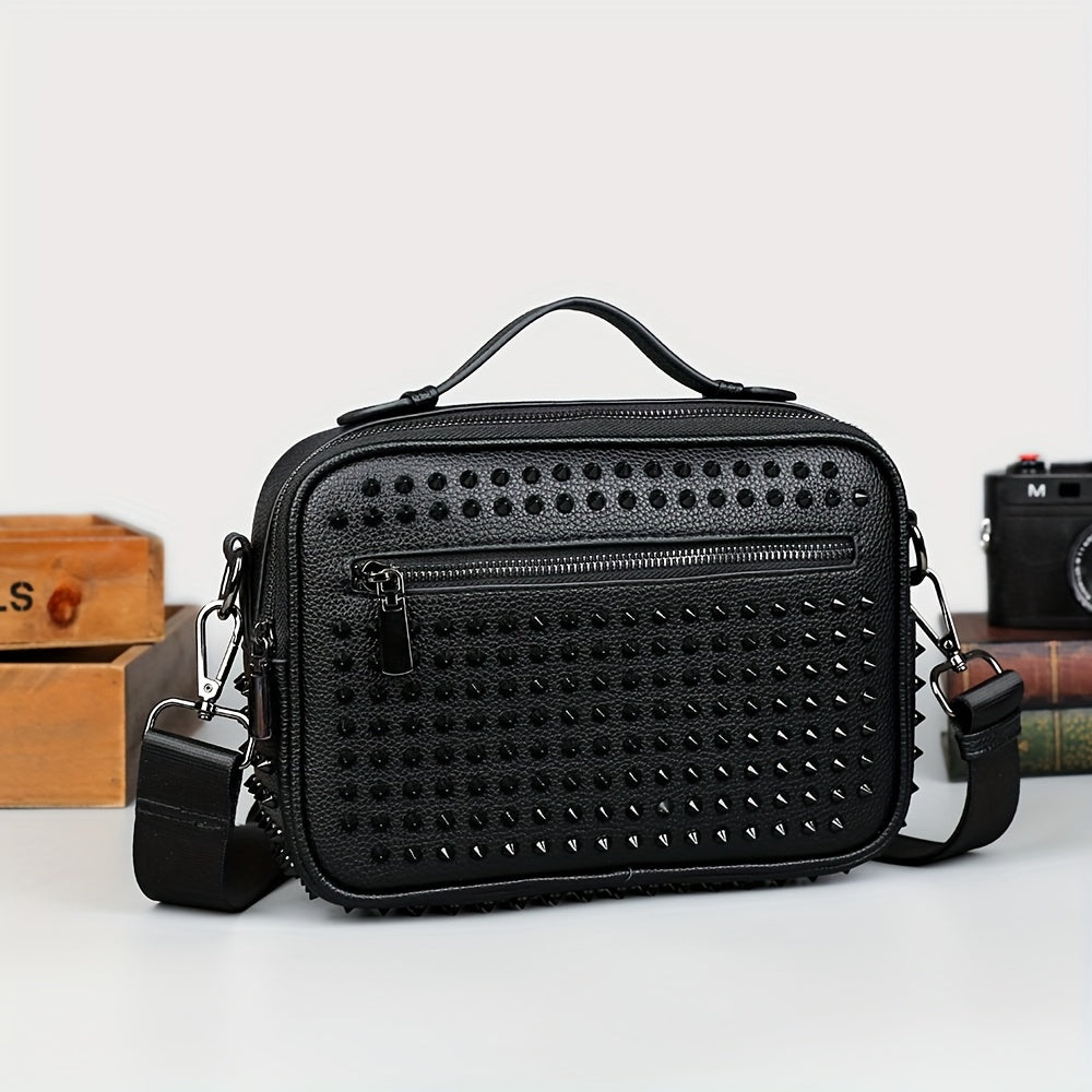 Trendbay Studded Square Crossbody Bag