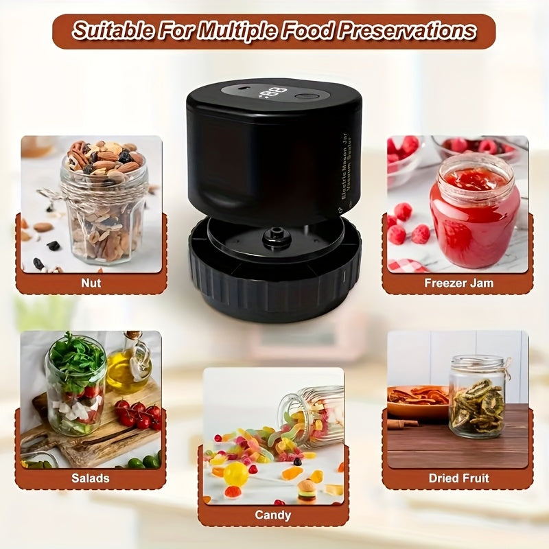Trendbay USB Rechargeable Mason Jar Vacuum Sealer Set
