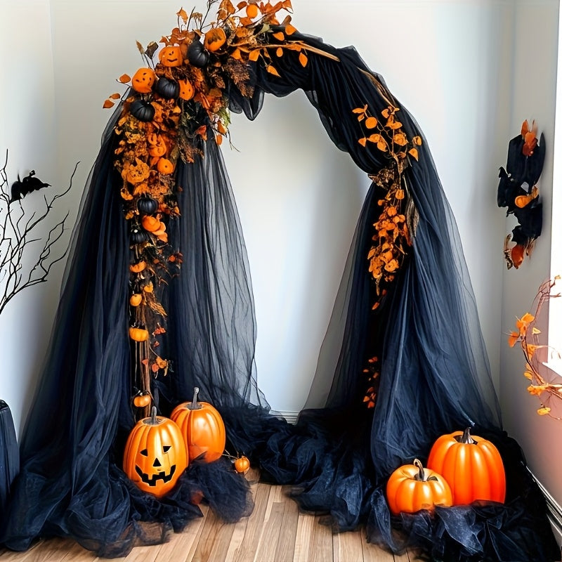 Trendbay Halloween Black Velvet Curtain – 1600 × 76CM