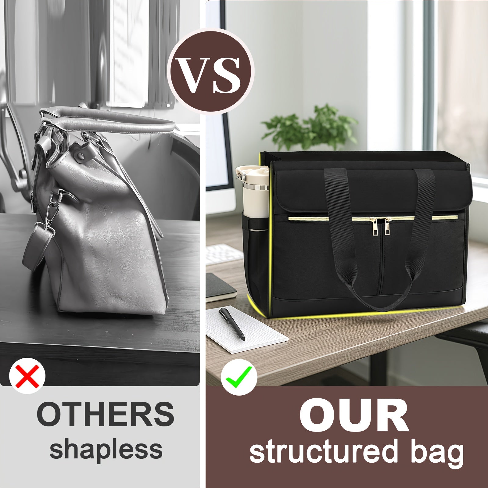 Trendbay Large Capacity Laptop Tote Briefcase