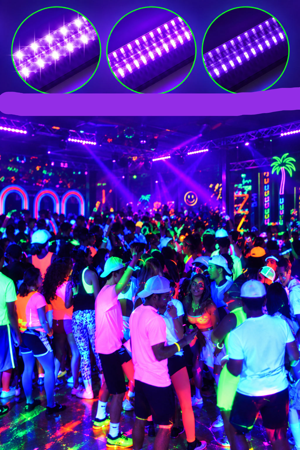 Trendbay 2pcs 32CM USB UV Blacklight Bars – 385–400nm LED