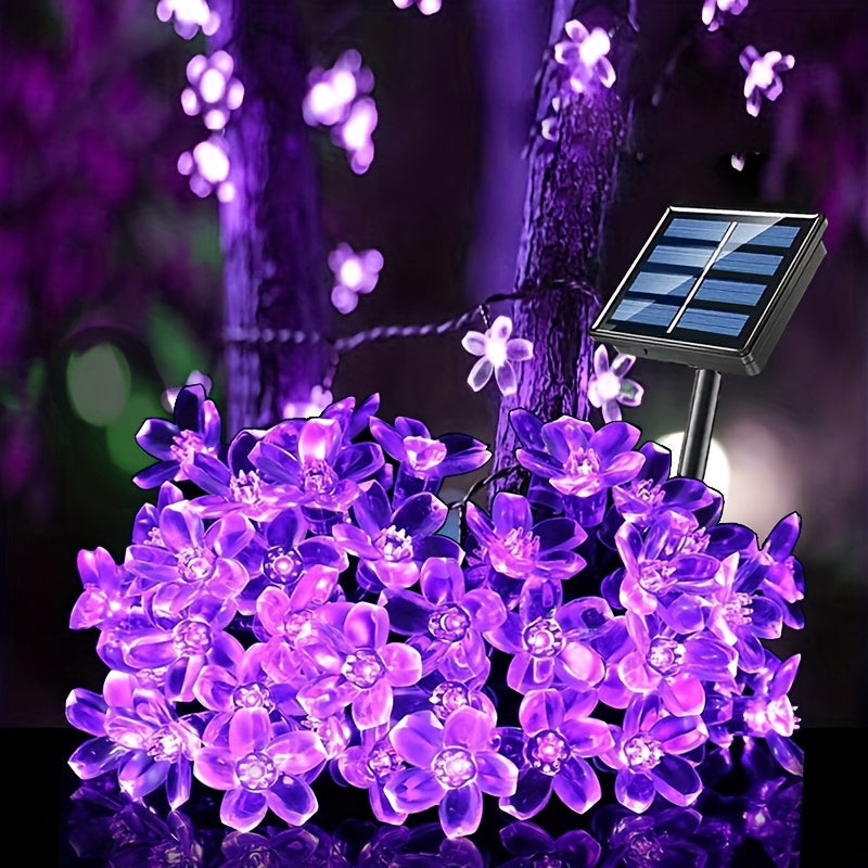 Trendbay 6.5M Solar Purple Cherry Blossom String Lights 30LED