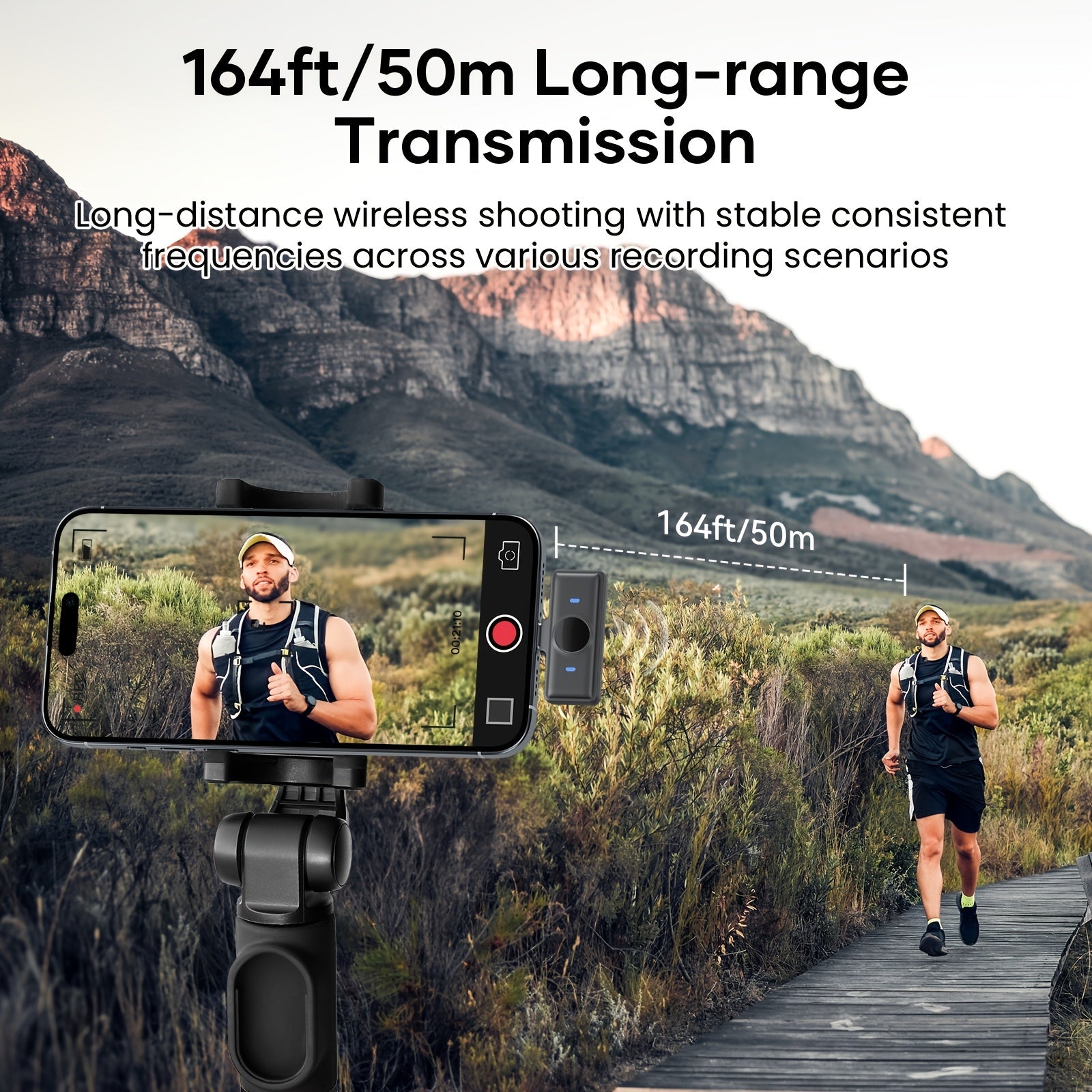 Trendbay Wireless Lavalier Microphone – Clip-On Mic with Charging Case & Noise Cancellation