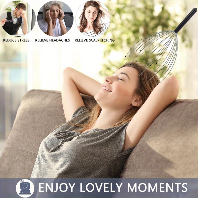 Trendbay 12-Claw Scalp Massager with Extendable Back Scratcher