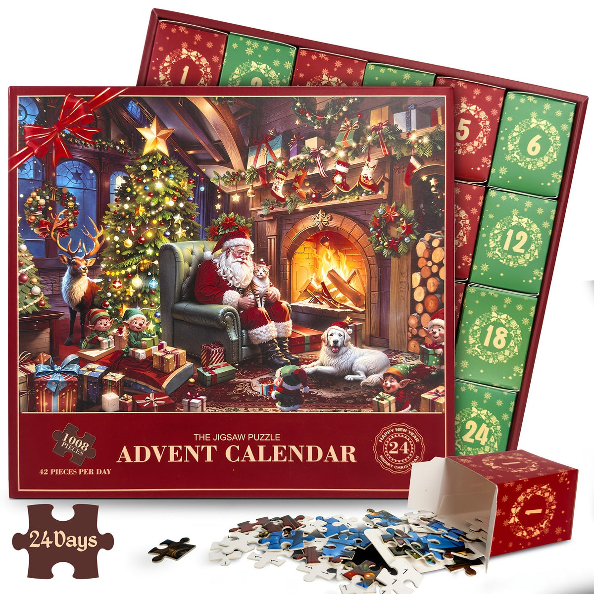 2026 Christmas Advent Calendar Jigsaw Puzzle 1008-Piece