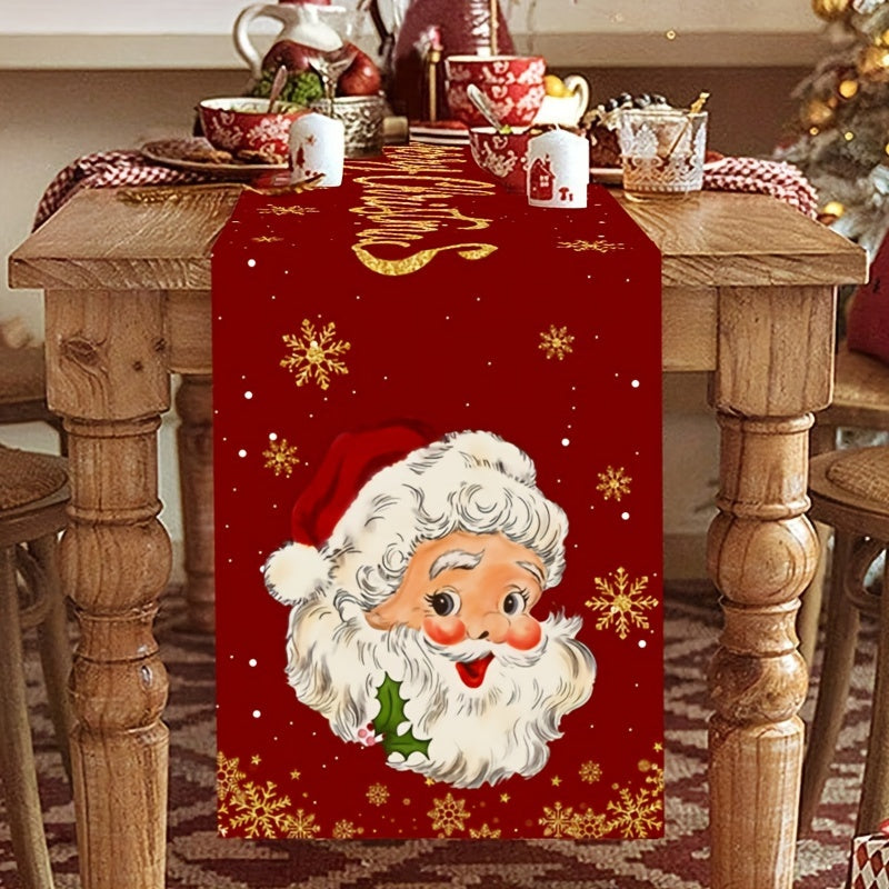 Trendbay Santa Claus Christmas Table Runner Polyester