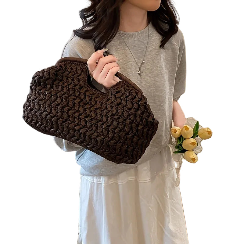 Trendbay  Woven Summer Beach Handbag