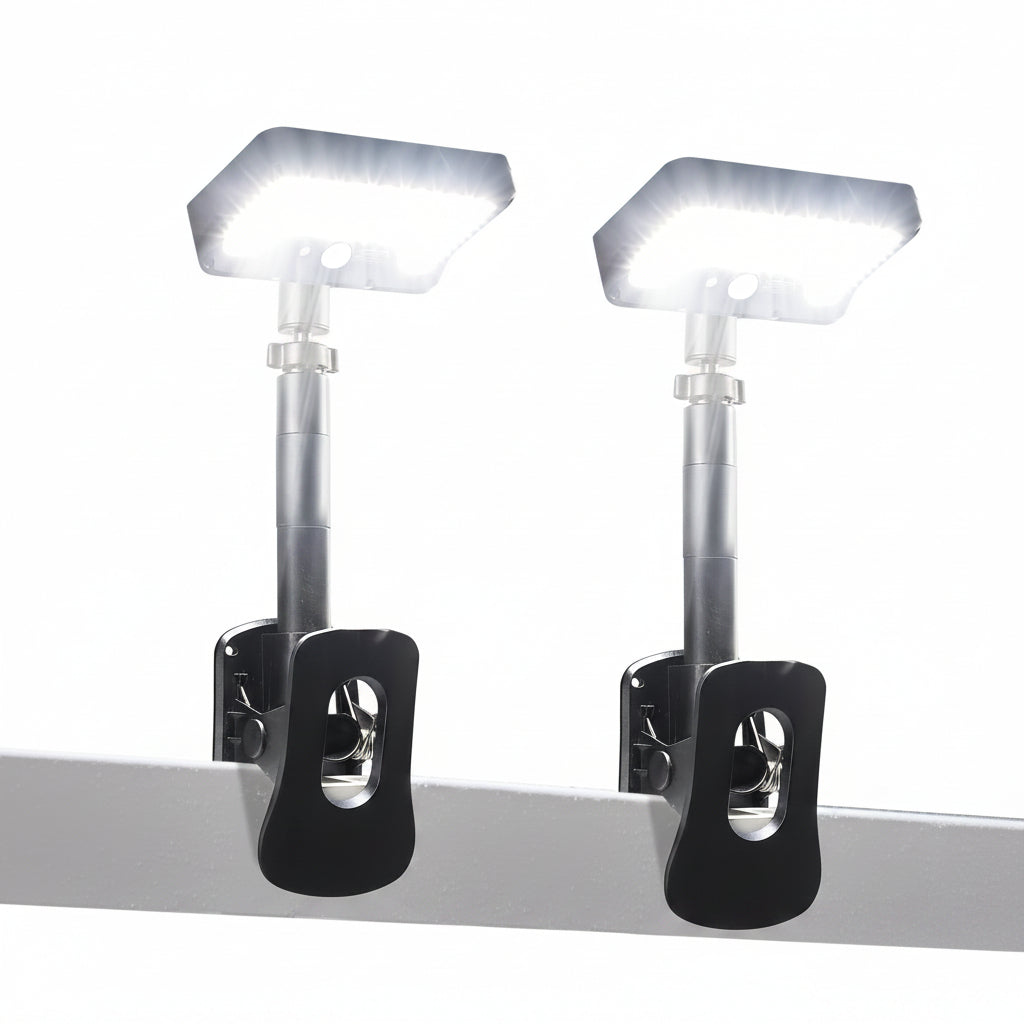Trendbay 2-Pack Solar Motion Sensor Lights – Super Bright LED, Clip-On, IP65 Waterproof for Yard, Garden & Patio