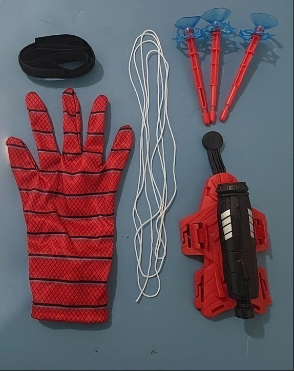 Trendbay Spider Web Trick Gloves 5M Range Red ABS Hero Toy
