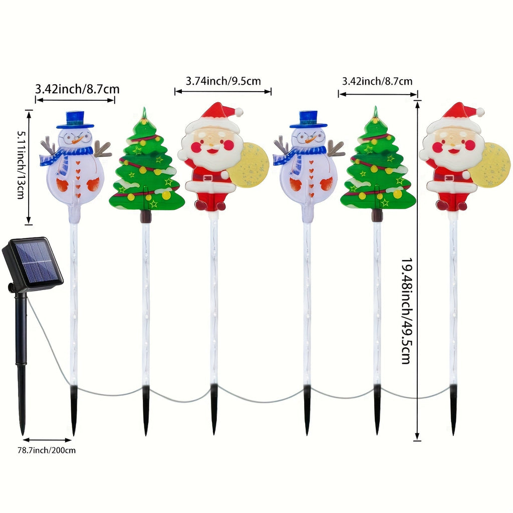 Trendbay Solar Yard Stake Lights Christmas Theme