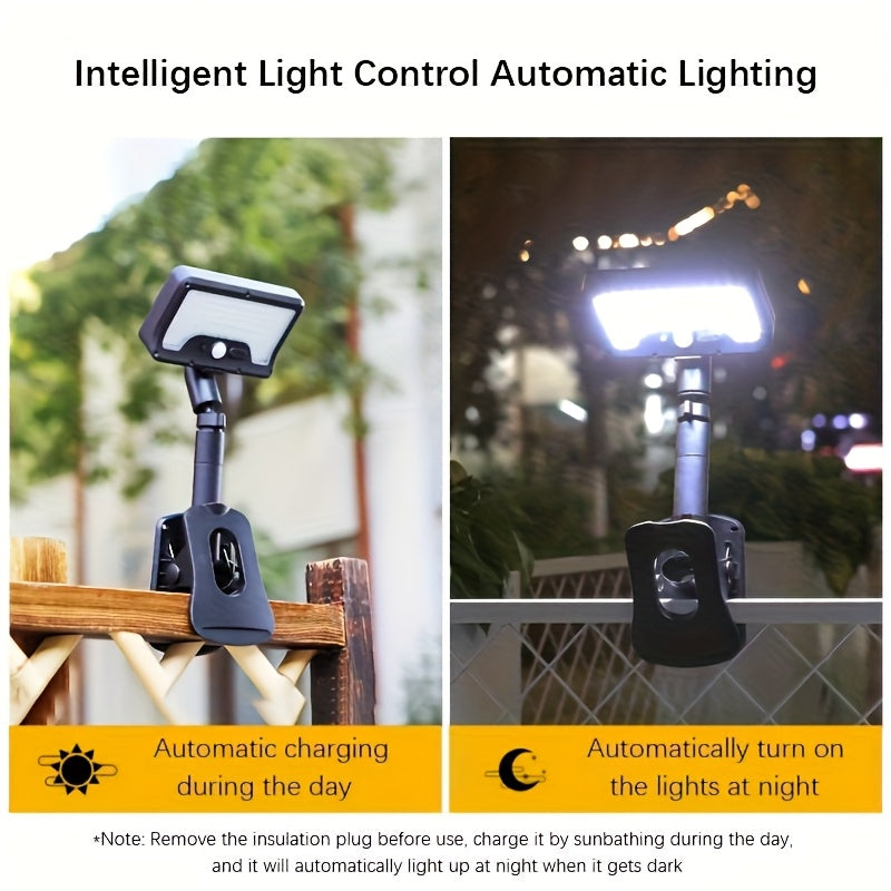 Trendbay 2-Pack Solar Motion Sensor Lights – Super Bright LED, Clip-On, IP65 Waterproof for Yard, Garden & Patio