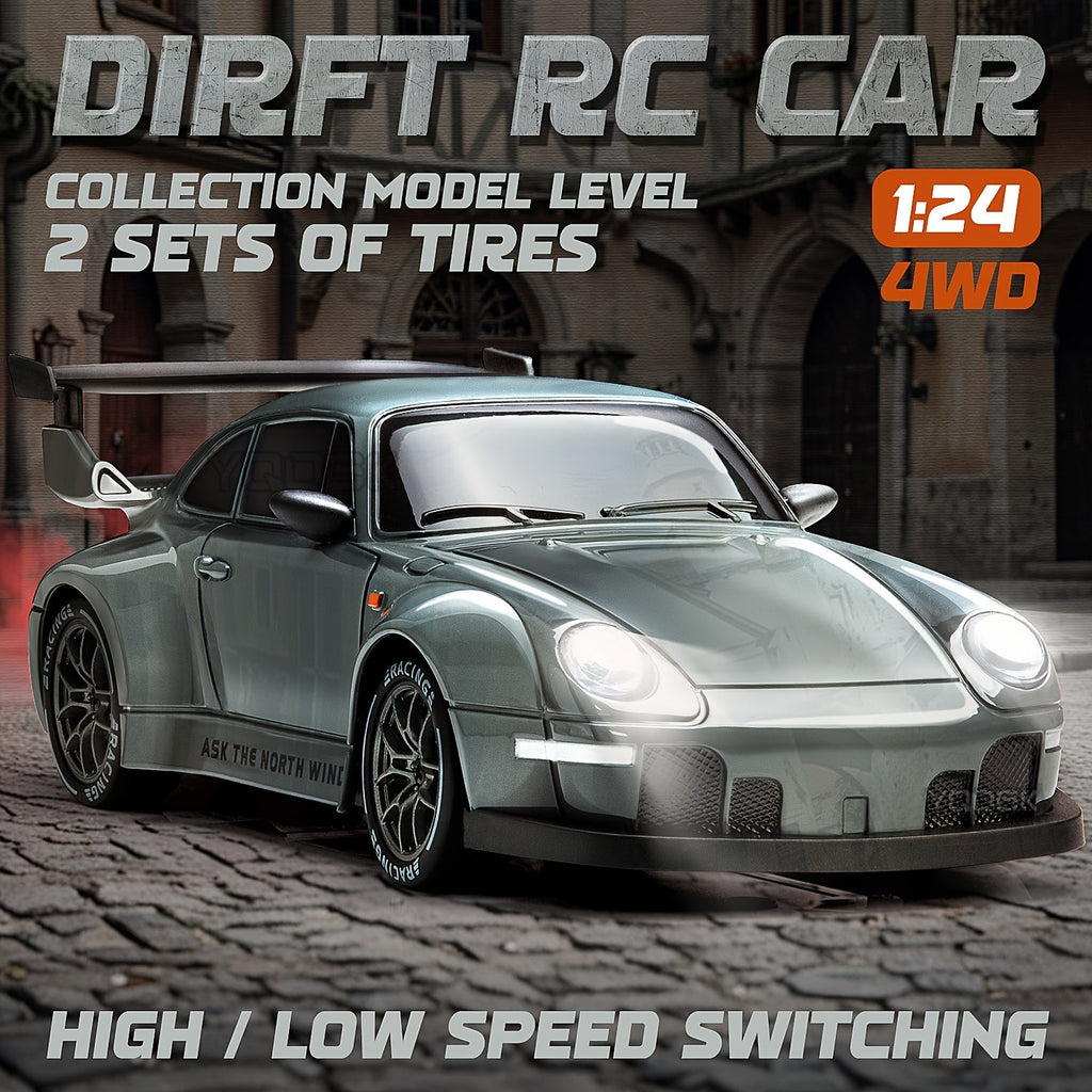 Trendbay 1:24 RC Drift Car 4WD 2.4GHz with Lights & Accessories
