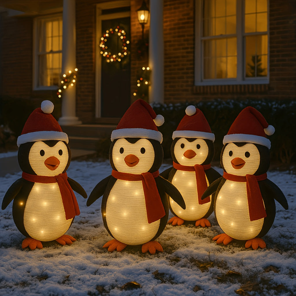 Trendbay Christmas Solar Penguin Lights Outdoor Decor