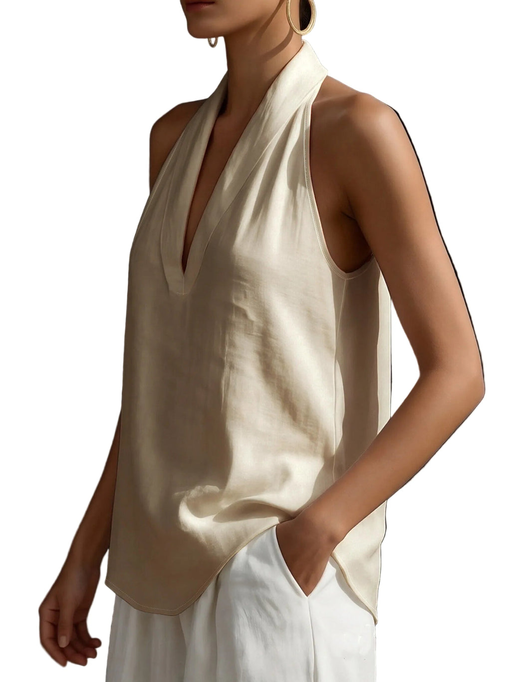 Trendbay Women's Off-Shoulder Halter Top