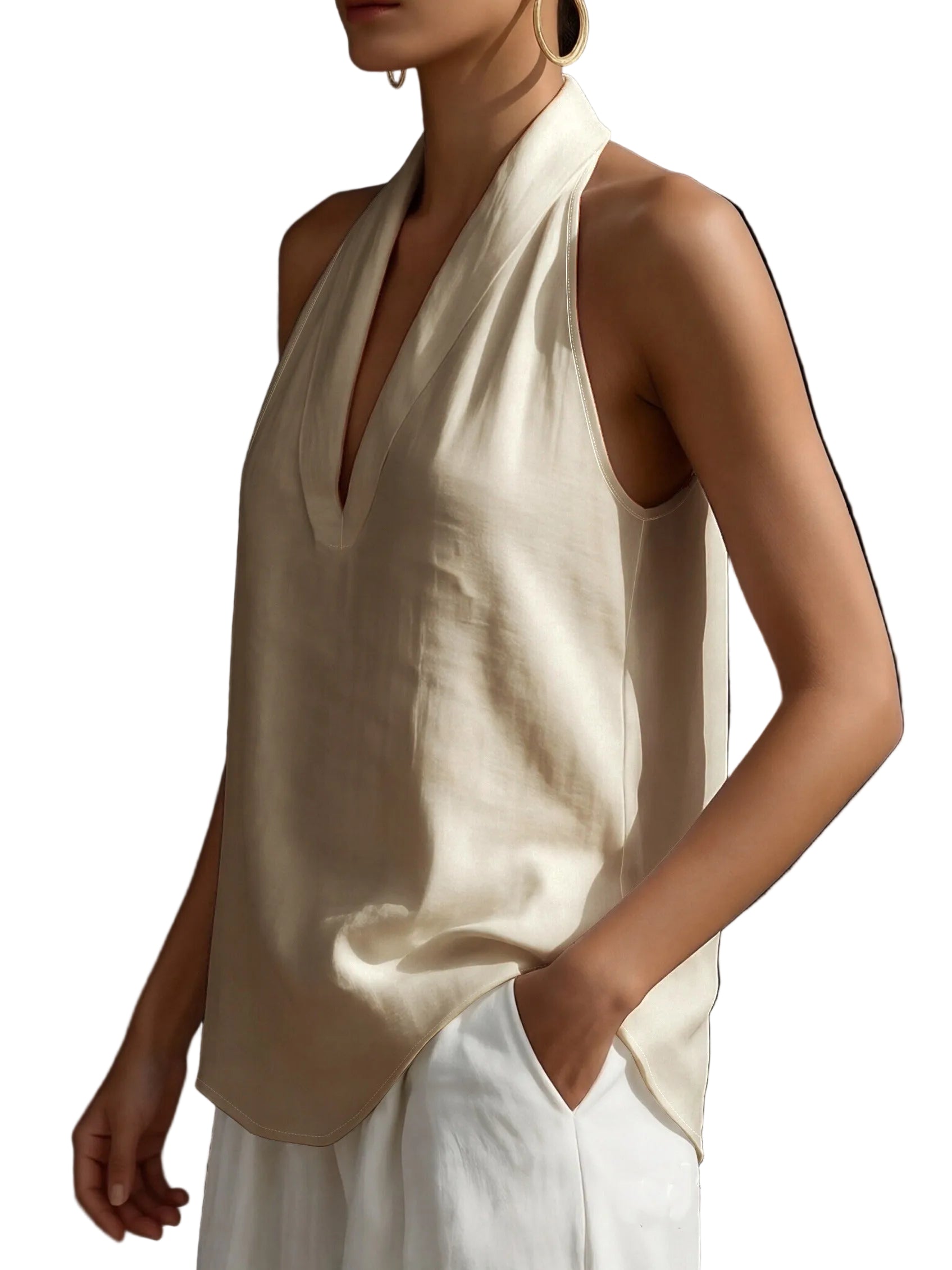 Trendbay Women's Off-Shoulder Halter Top