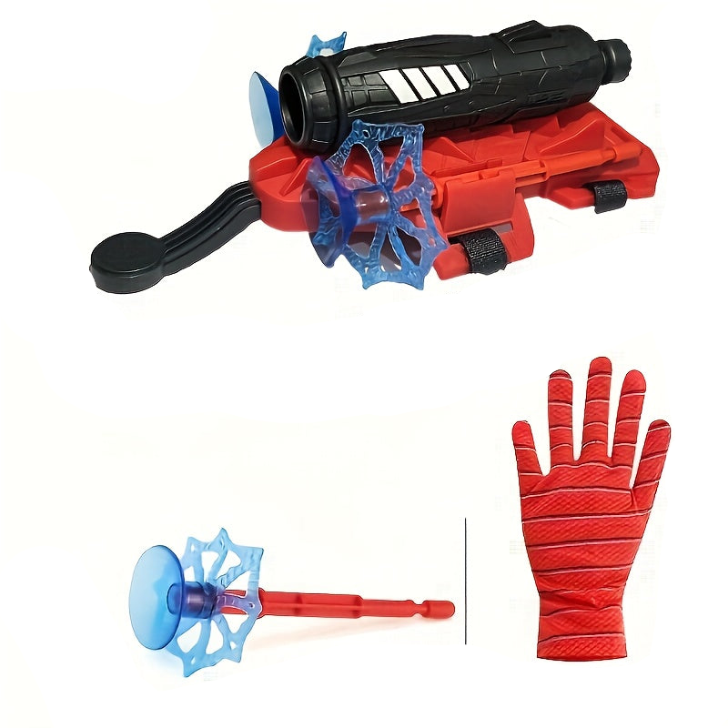 Trendbay Spider Web Trick Gloves 5M Range Red ABS Hero Toy