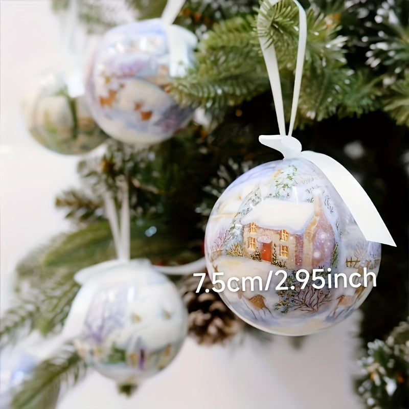 Trendbay 14-Piece 7.5CM Traditional Round Christmas Ball Ornaments