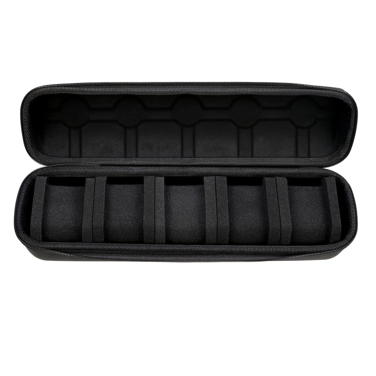 Trendbay 5-Slot Hard Shell Watch Travel Case – Portable Watch Organizer with Soft Cushions & Carry Handle