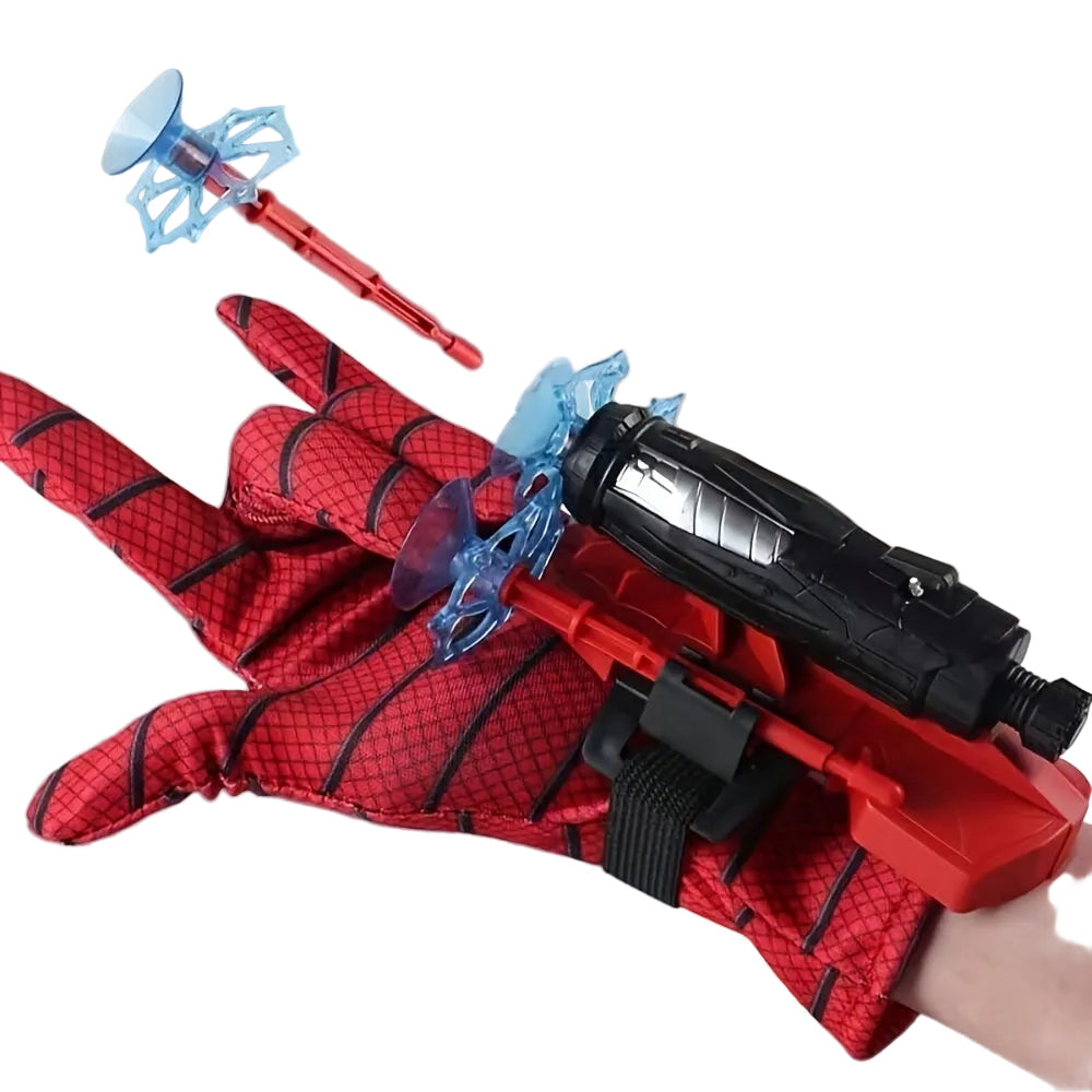 Trendbay Spider Web Trick Gloves 5M Range Red ABS Hero Toy