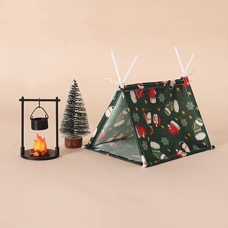 Trendbay Mini Christmas Camping Tent Accessory Set of 3